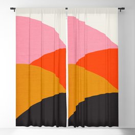 Landscape 01: Mid Century Abstraction Blackout Curtain