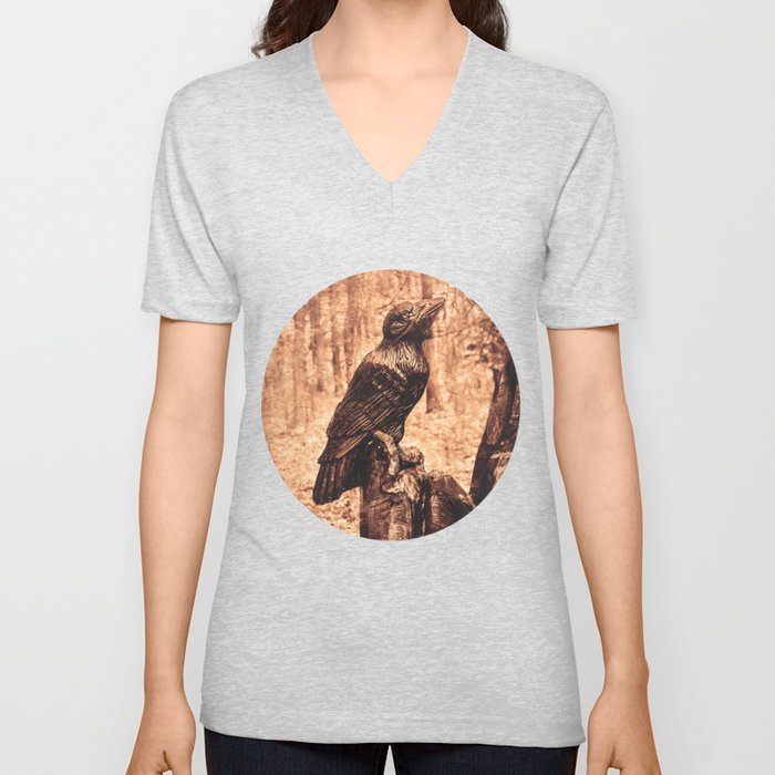 Raven (Slavanic paganism) V Neck T Shirt