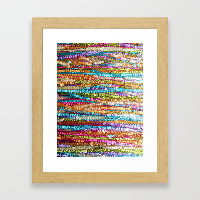 Rainbow Mosaic Framed Art Print By Jokevermeer Society6
