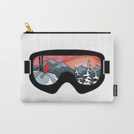 Snow Sport Sunset | Ski and Snowboard Series | DopeyArt Carry-All Pouch