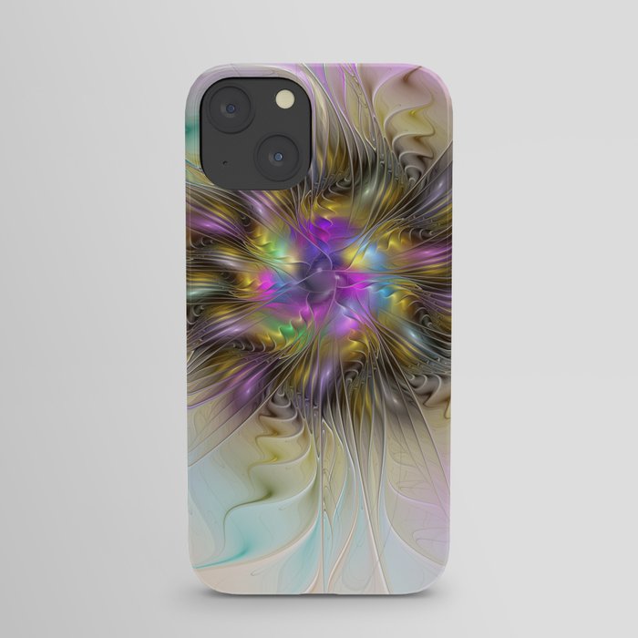 Flourish Abstract Fractal Flower iPhone Case by gabiw Art | Society6