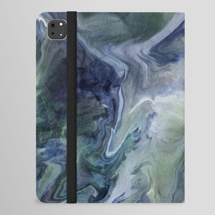 Magnolia Marble - Blue and Green iPad Folio Case