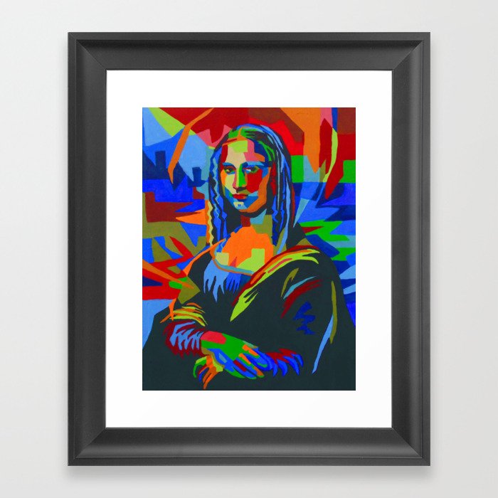 Mona Lisa Abstract Framed Art Print By Ambermcneel Society6