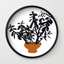 Jade Plant Wall Clock
