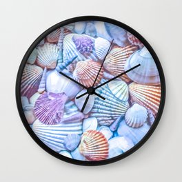 Seashells Everywhere Wall Clock