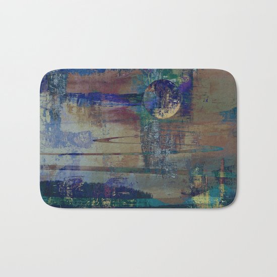 Night landscape Bath Mat