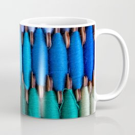 Spools of colorful sewing threads Coffee Mug