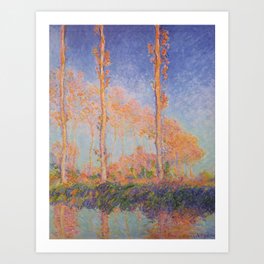 Poplars, Philadelphia by Claude Monet Art Print