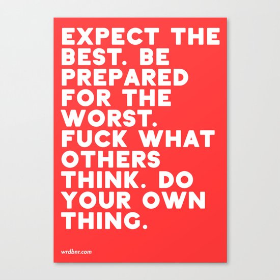 YOUR OWN THING Canvas Print