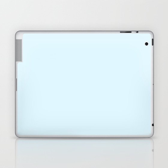 Powder Blue pale pastel solid color modern abstract pattern  Laptop & iPad Skin