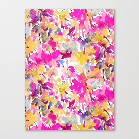 Local Color Yellow Pink Canvas Print