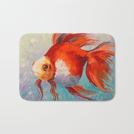 Gold fish Bath Mat
