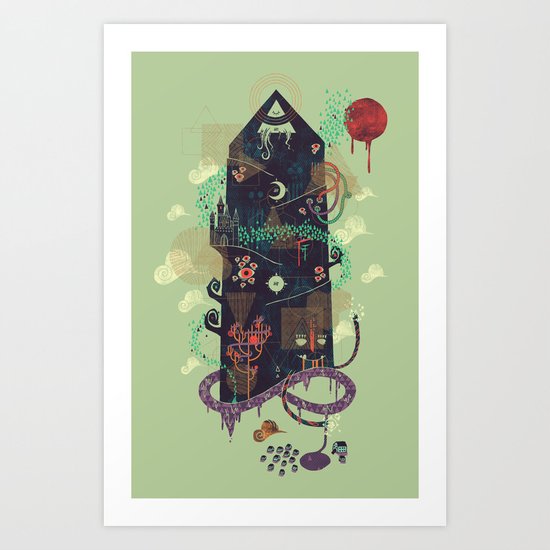 The Ominous and Ghastly Mont Noir Art Print