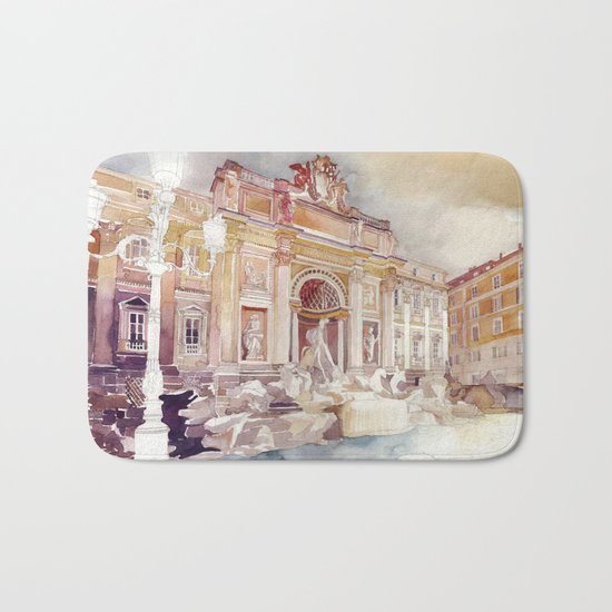 Trevi Fountain Bath Mat
