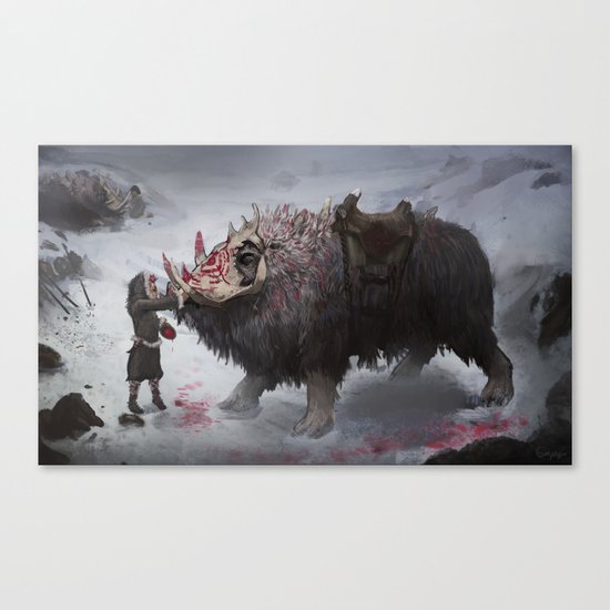 arctic war beast Canvas Print