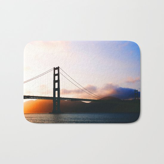 Golden Gate Bridge Sunrise, San Francisco Bay Bath Mat