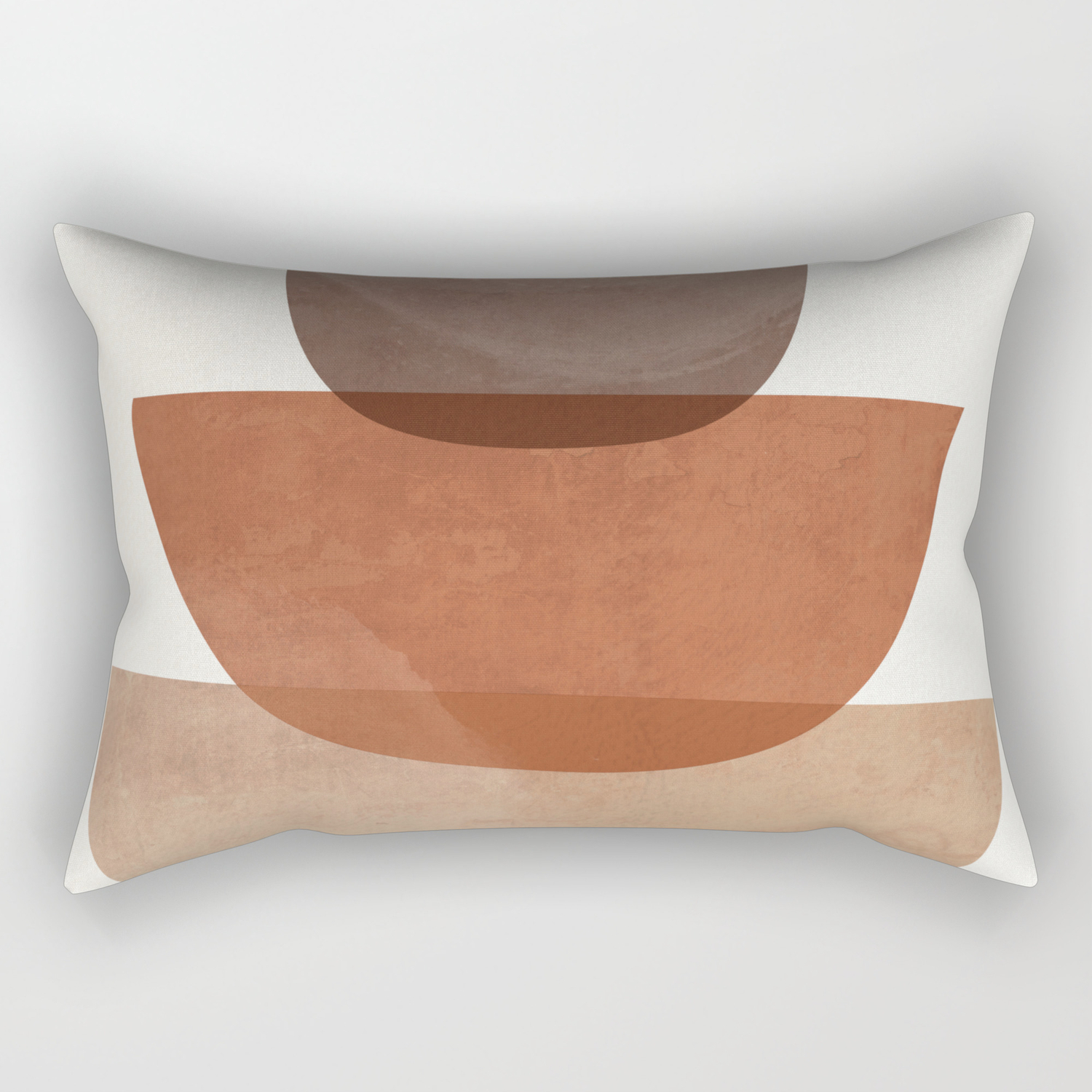 Large 25.5 x 18 Abstract Shapes by Aledan on Rectangular Pillow 