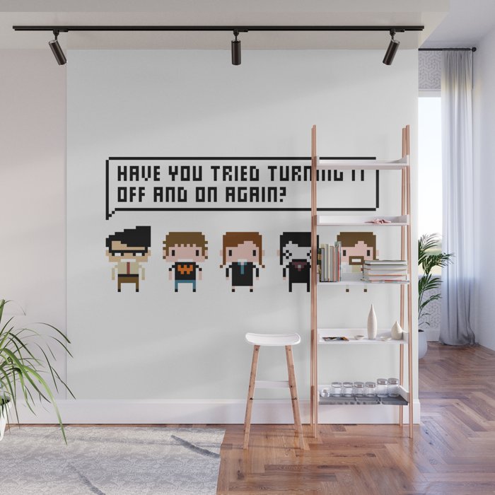 The IT Crowd Characters Wall Mural