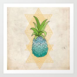 The Pineapple Blues Art Print
