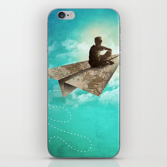 Paper Aeroplane iPhone & iPod Skin