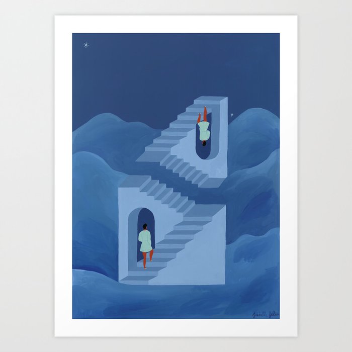 Different Ways to Climb & Unusual Paths Art Print