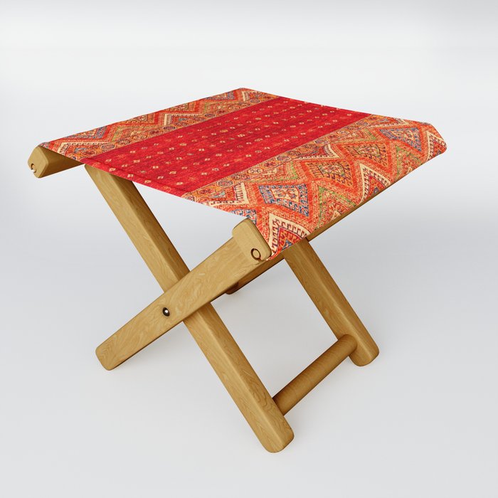 N175 - Golden Heritage Traditional Berber Moroccan Style Folding Stool