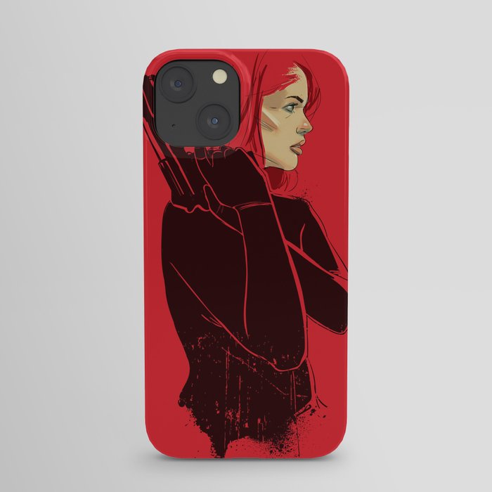 Woman in Red iPhone Case