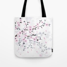 Pastel Dusty Colors Cherry Blossom Tote Bag