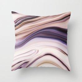 Lush Lavender Purple Abstract Throw Pillow
