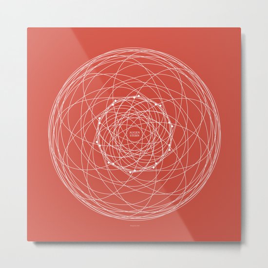 Ornament – Augenstern Metal Print