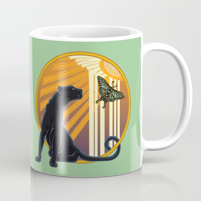 Jaguar Plain Art Deco Coffee Mug