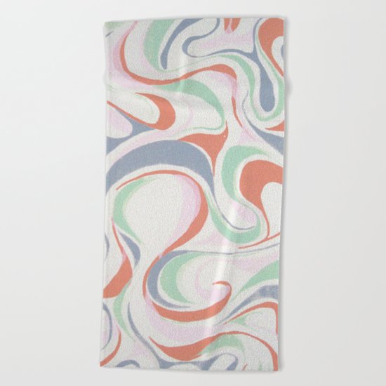 Abstract print design Beach Towel