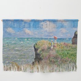 Claude Monet Cliff Walk At Pourville 1882 Wall Hanging