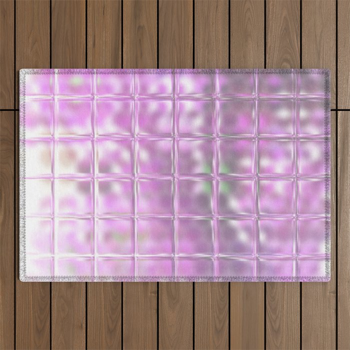 Square Glass Tiles 78 Outdoor Rug