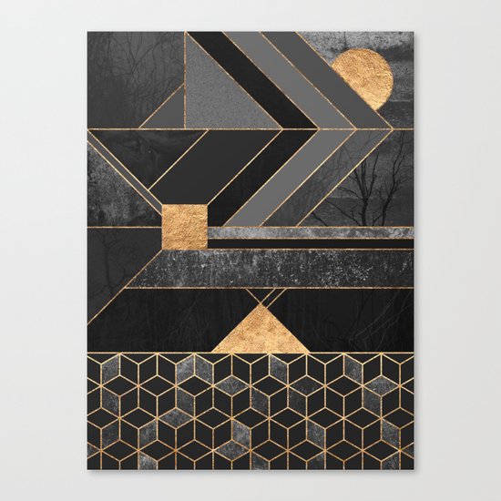 Nordic Black Canvas Print