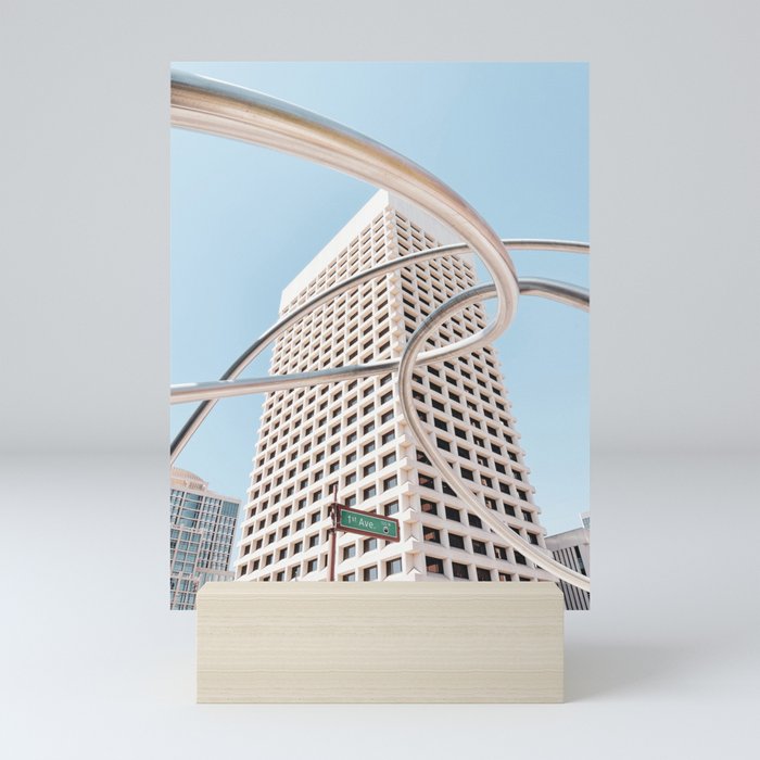 Downtown Phoenix Architecture Skyline Portrait Landscape Mini Art Print