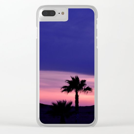 Palm Sunset - III Clear iPhone Case