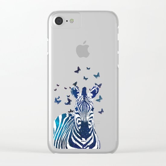 Zebra Clear iPhone Case