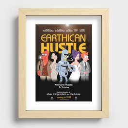 Earthican Hustle parody movie poster - B Recessed Framed Print