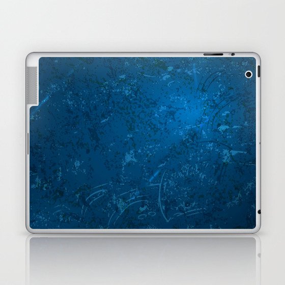 BLUE GRUNGE. Laptop & iPad Skin