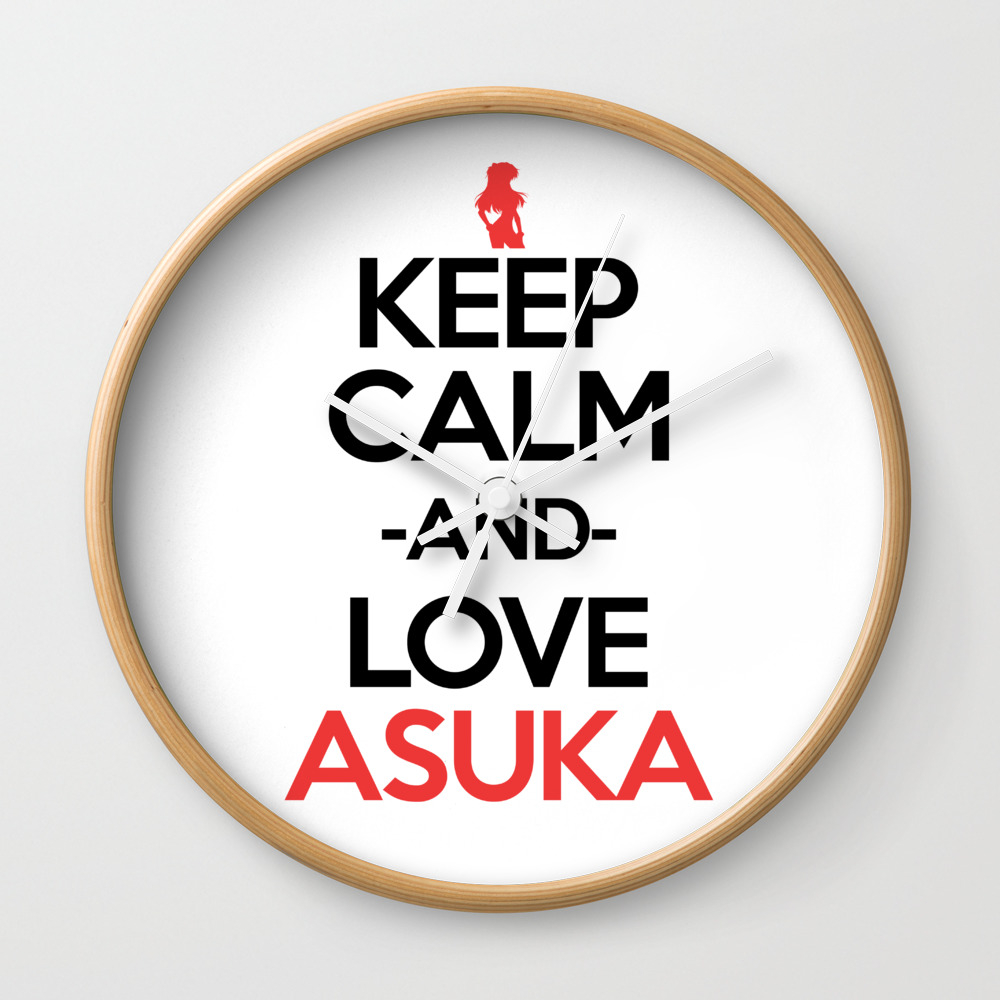 Anime Keep Calm Inspired Shirt Wall Clock By Section9otakuu Society6