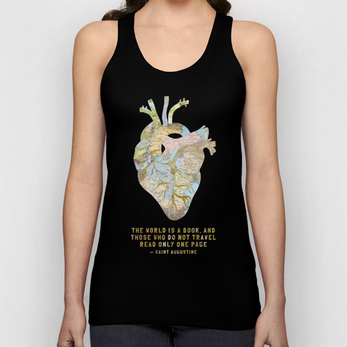 A Traveler's Heart + Quote Tank Top