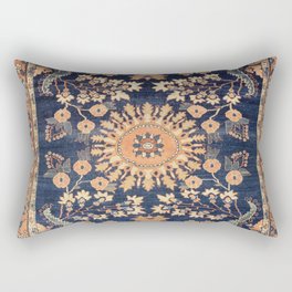 Sarouk Persian Floral Rug Print Rectangular Pillow
