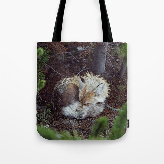Sleeping Fox Tote Bag
