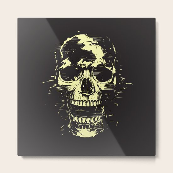 Scream (gold) Metal Print