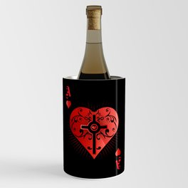 Heart Poker Ace Casino Wine Chiller