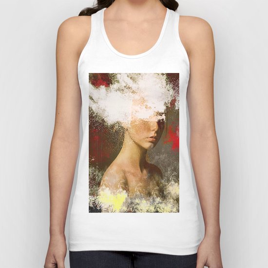 The woman without look Unisex Tank Top