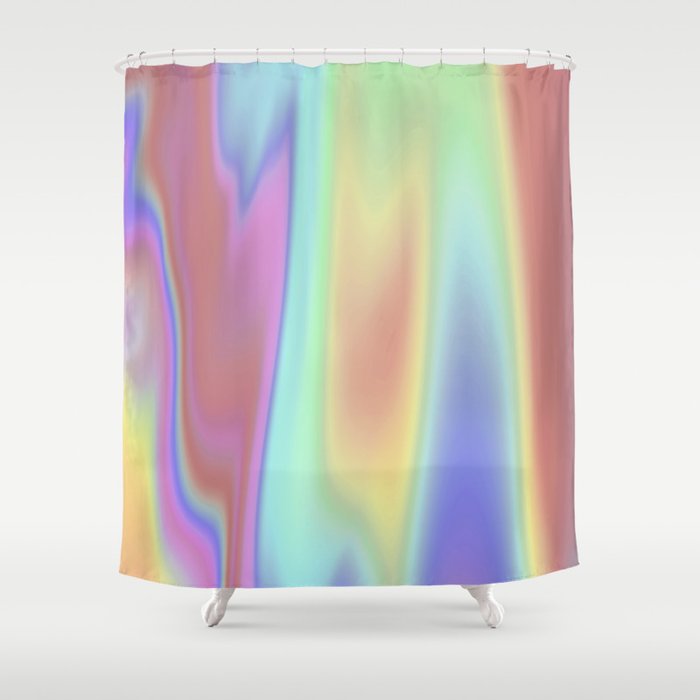 Iridescent Holographic Abstract Colorful Pattern Shower ...