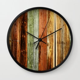 Rustic colored barn-wood Wall Clock