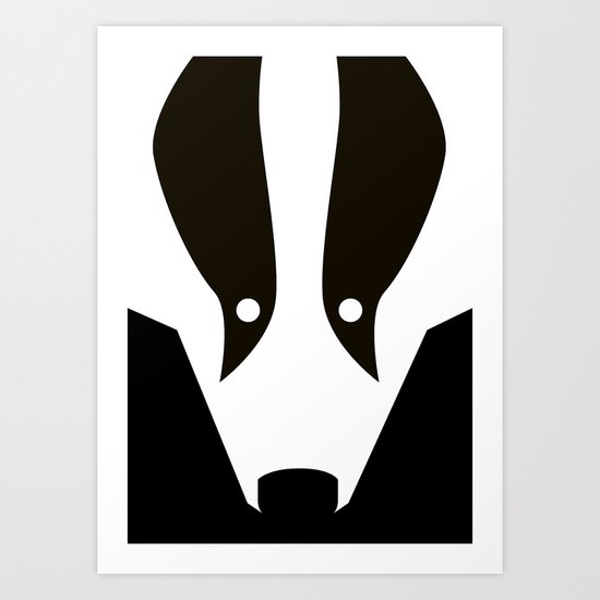 Badger Art Print